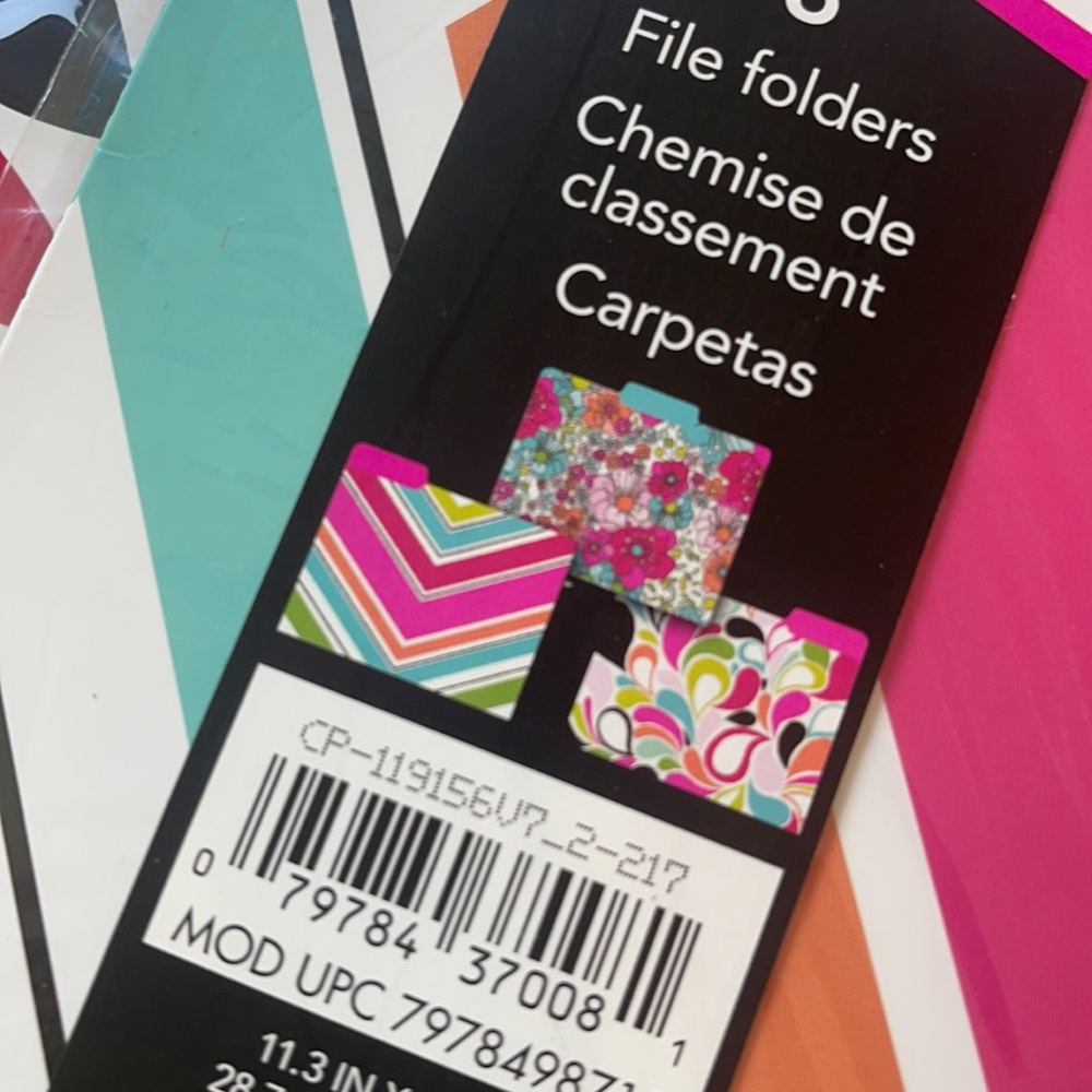 Carolina Pad 3pack File Folders with tabs